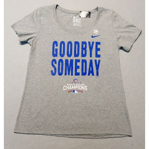 New The Nike Tee MLB Chicago Cubs World Series Champions T-Shirt‎ Womens Large - Picture 1 of 6